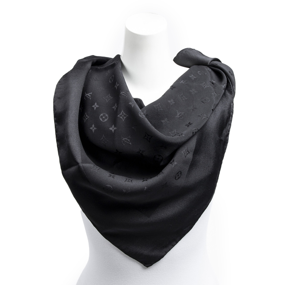 Louis Vuitton Accessories Louis Vuitton Monogram Scarf In Black 0